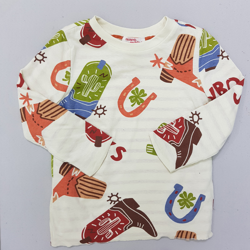 بلوز دو رو پسرانه 29218 سایز 4 تا 12 سال مارک Dupareil