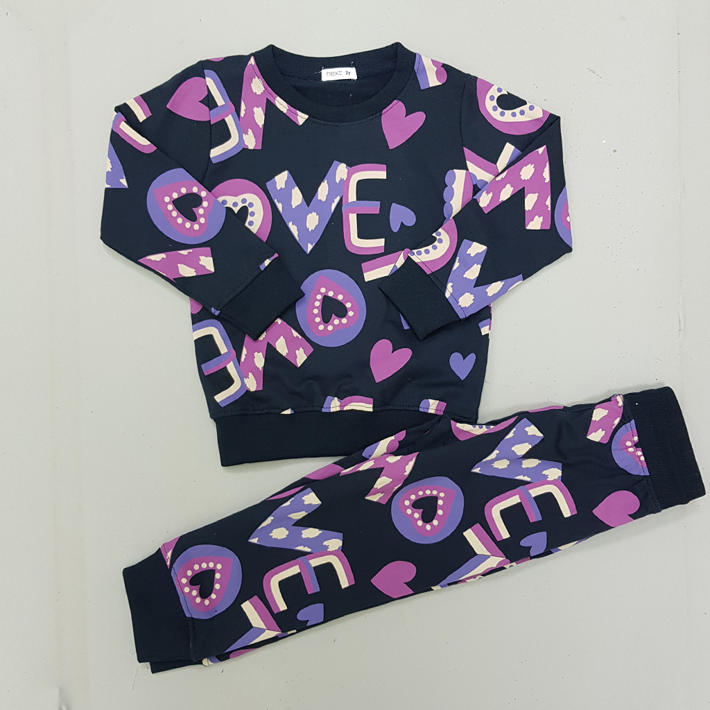 ست پلیور شلوار دخترانه 29229 سایز 2 تا 14 سال کد 2 مارک NEXT