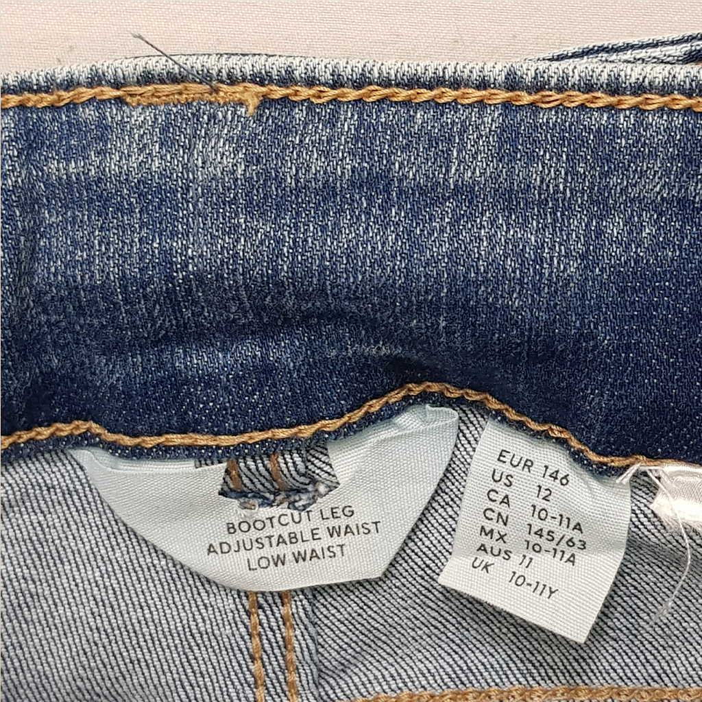 شلوار جینز بوت کات دخترانه 29239 سایز 8 تا 15 سال مارک H&M