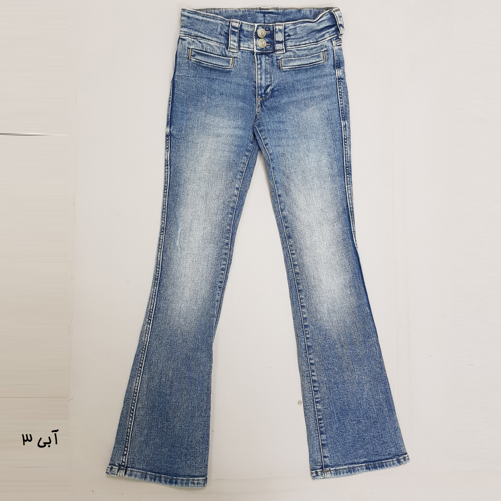 شلوار جینز بوت کات دخترانه 29239 سایز 8 تا 15 سال مارک H&M