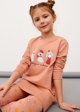 بلوز بلند دخترانه 29215 سایز 3 تا 10 سال مارک SINSAY