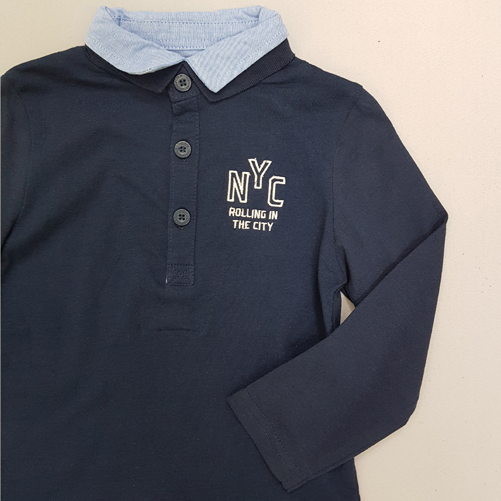 بلوز یقه دار پسرانه 29213 سایز 3 تا 8 سال مارک TOPOLINO