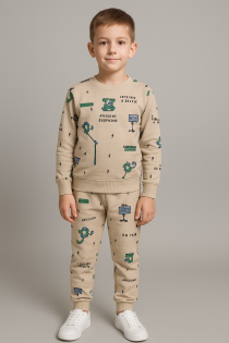 ست پلیور شلوار پسرانه 29229 سایز 2 تا 14 سال کد 4 مارک NEXT