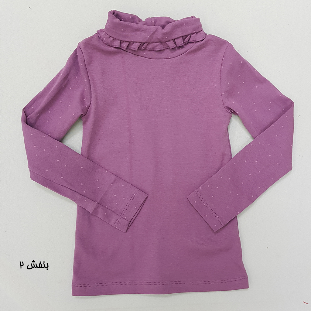 بلوز یقه اسکی دخترانه 29227 سایز 3 تا 10 سال کد 34 مارک OVS   *