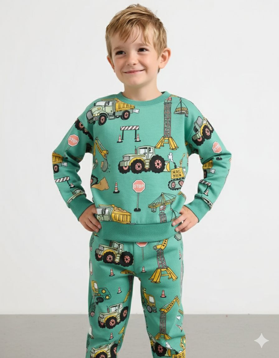 ست پلیور شلوار پسرانه 29229 سایز 2 تا 14 سال کد 5 مارک NEXT