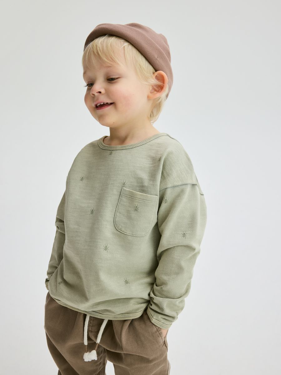 بلوز پسرانه 29227 سایز 3 ماه تا 6 سال کد 35 مارک Reserved