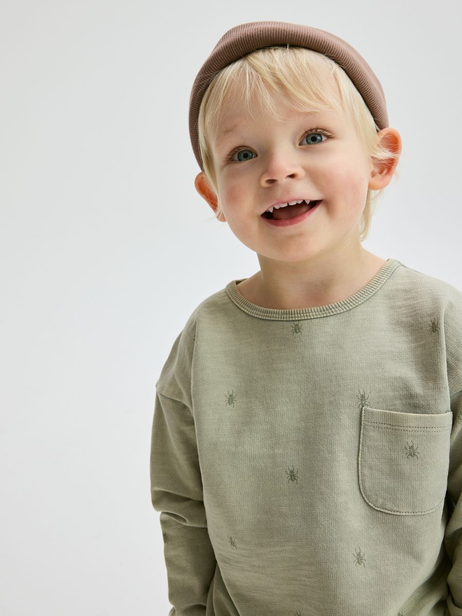 بلوز پسرانه 29227 سایز 3 ماه تا 6 سال کد 35 مارک Reserved