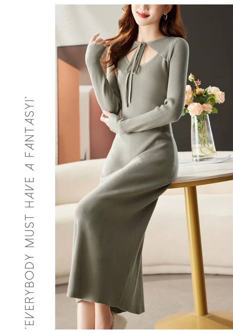 پیراهن بافت گرم بالا زنانه کد 418497