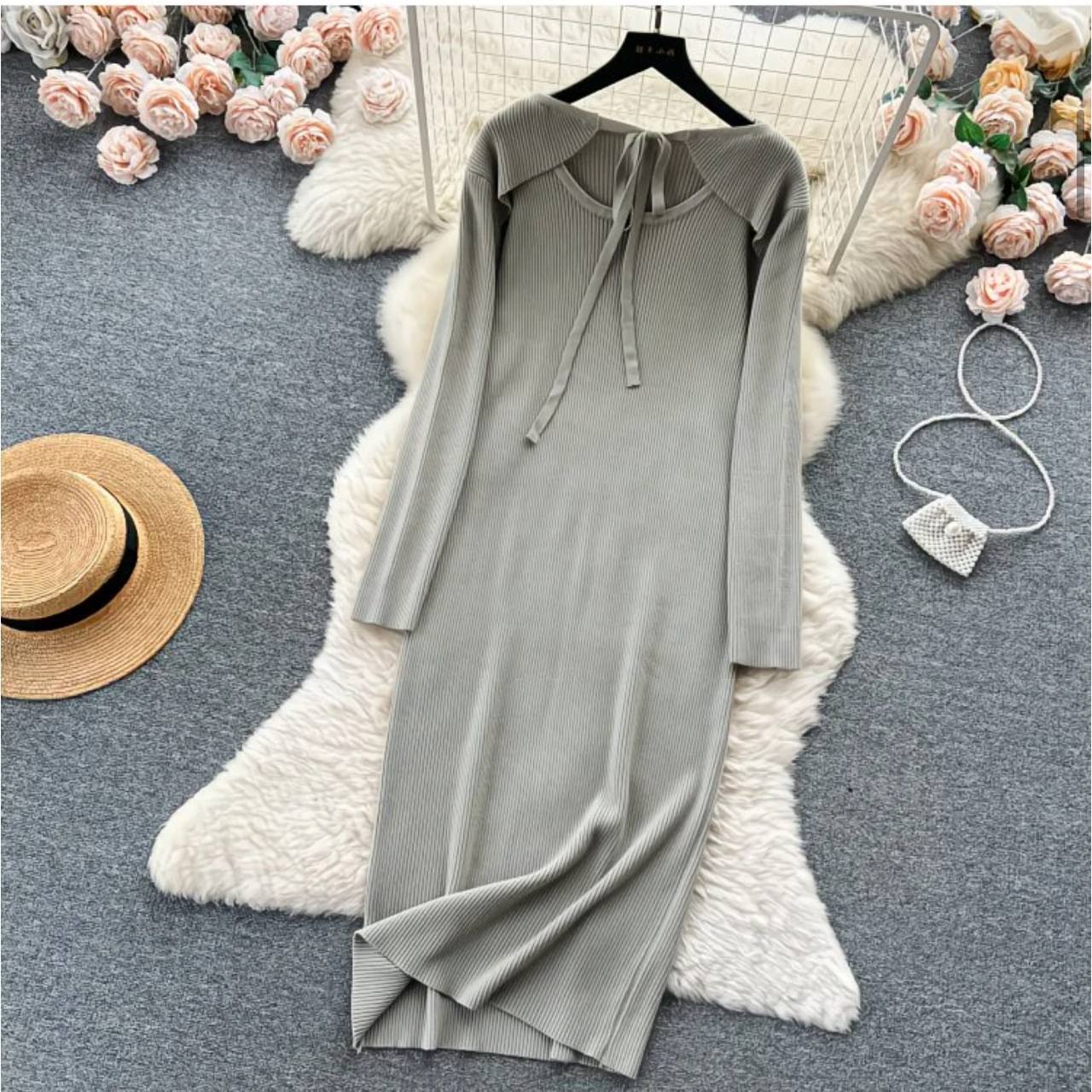 پیراهن بافت گرم بالا زنانه کد 418497