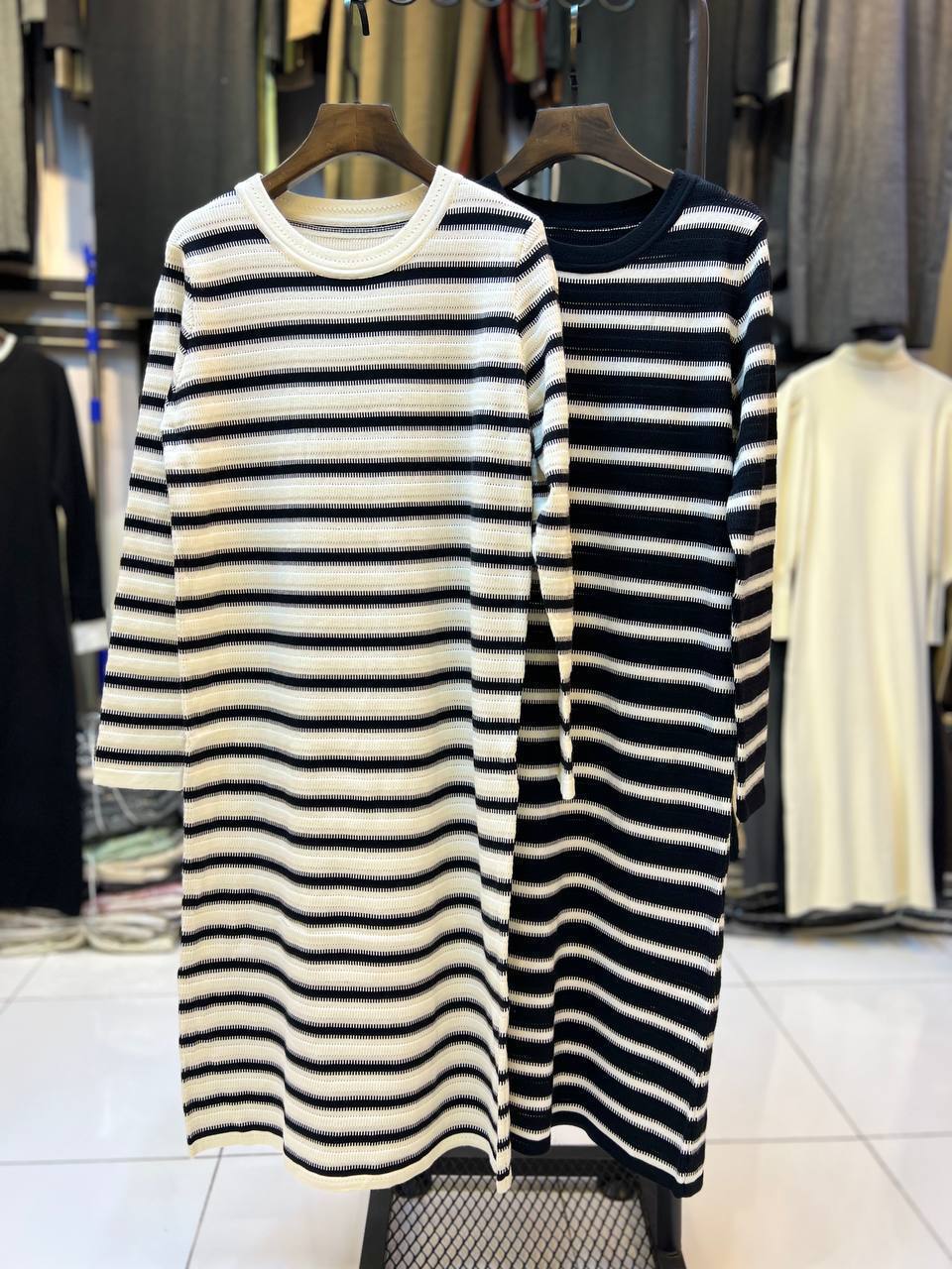 پیراهن بافت گرم بالا زنانه کد 418499