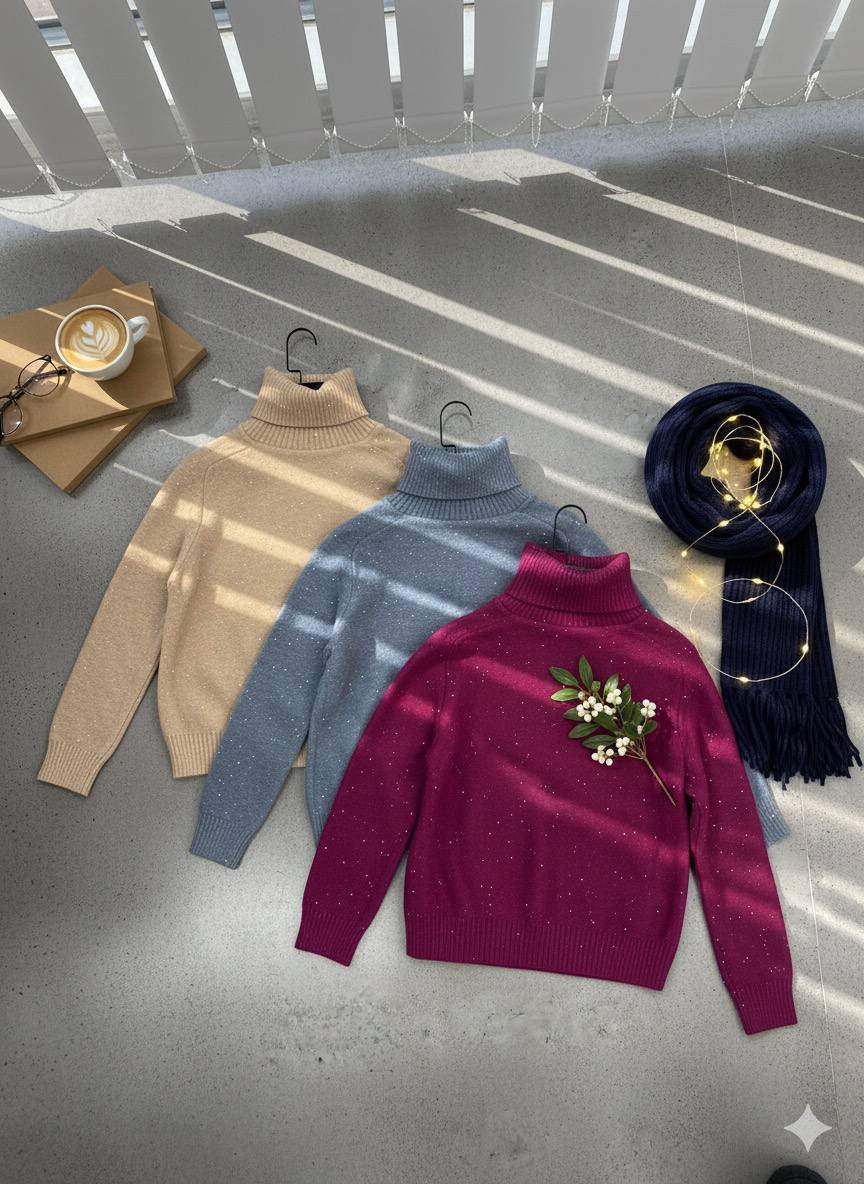 بافت یقه اسکی زنانه کد 418515