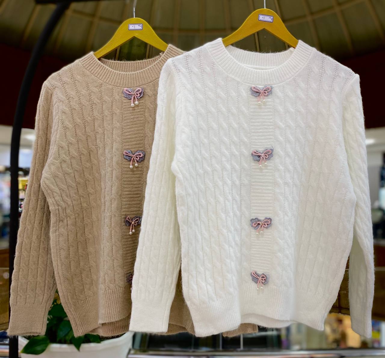 بافت طرح پاپیونی زنانه کد 418522