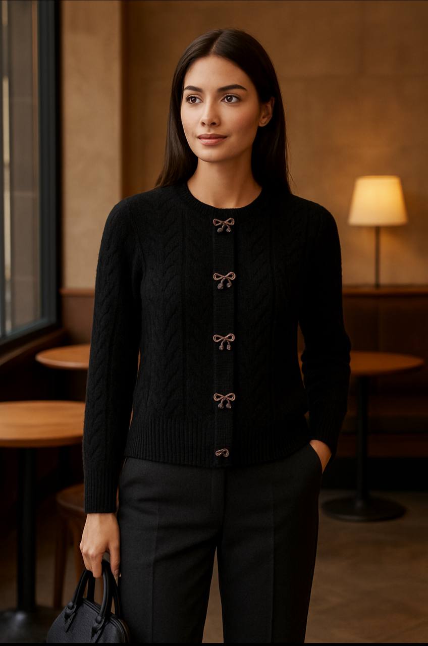 بافت طرح پاپیونی زنانه کد 418522