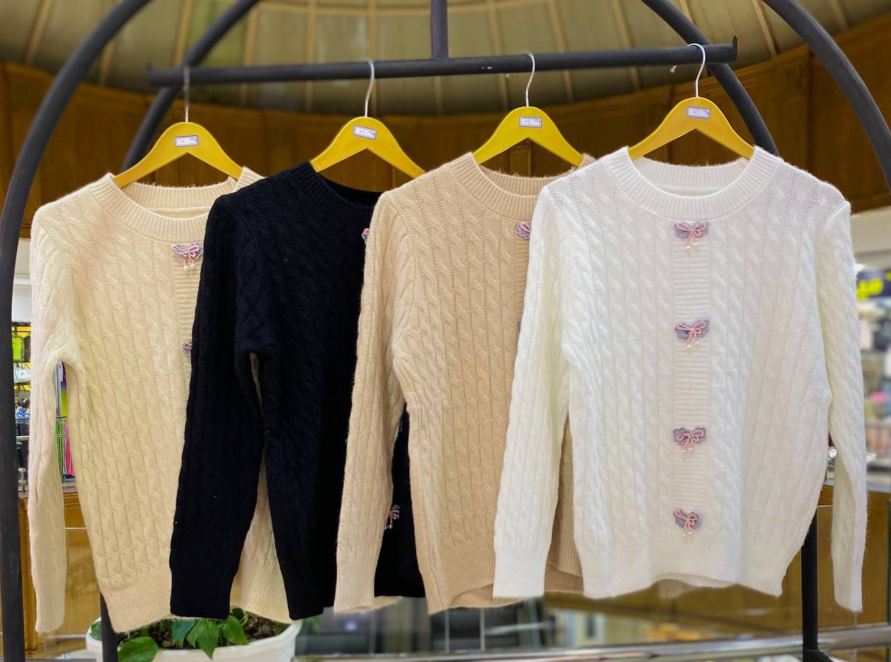 بافت طرح پاپیونی زنانه کد 418522