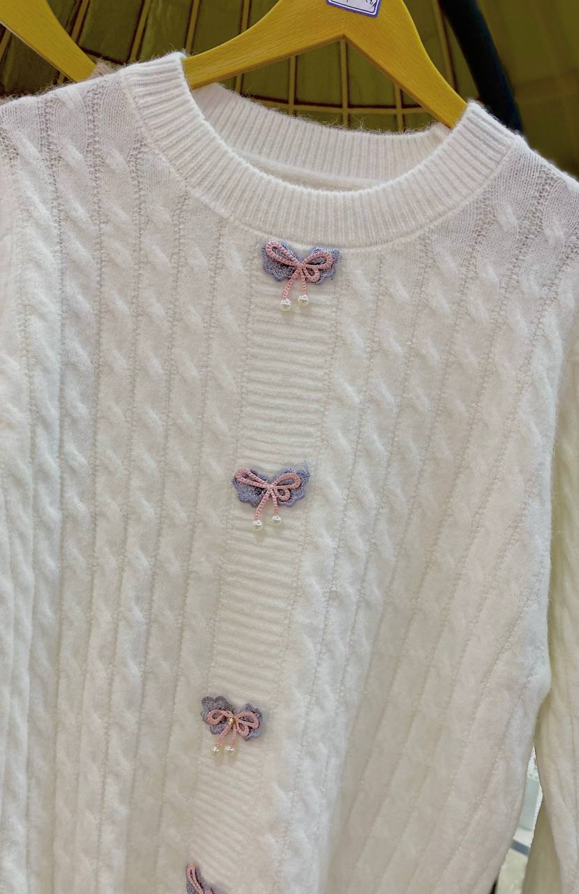 بافت طرح پاپیونی زنانه کد 418522