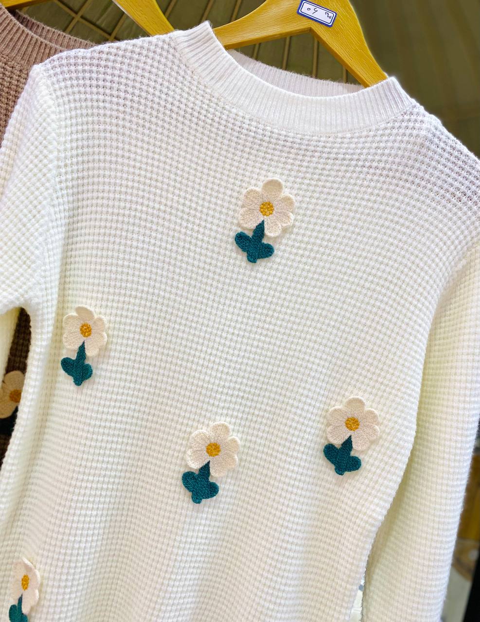 بافت جلو گلدار زنانه کد 418523