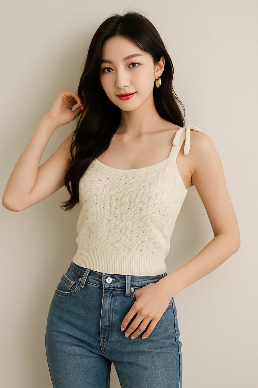 تاپ بافت نگینی زنانه کد 418533