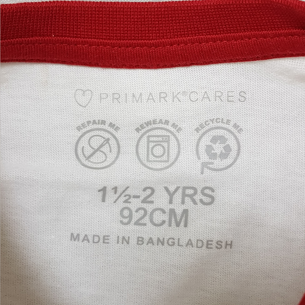 بلوز پسرانه 29117 سایز 1.5 تا 7 سال کد 4 مارک PRIMARK   *