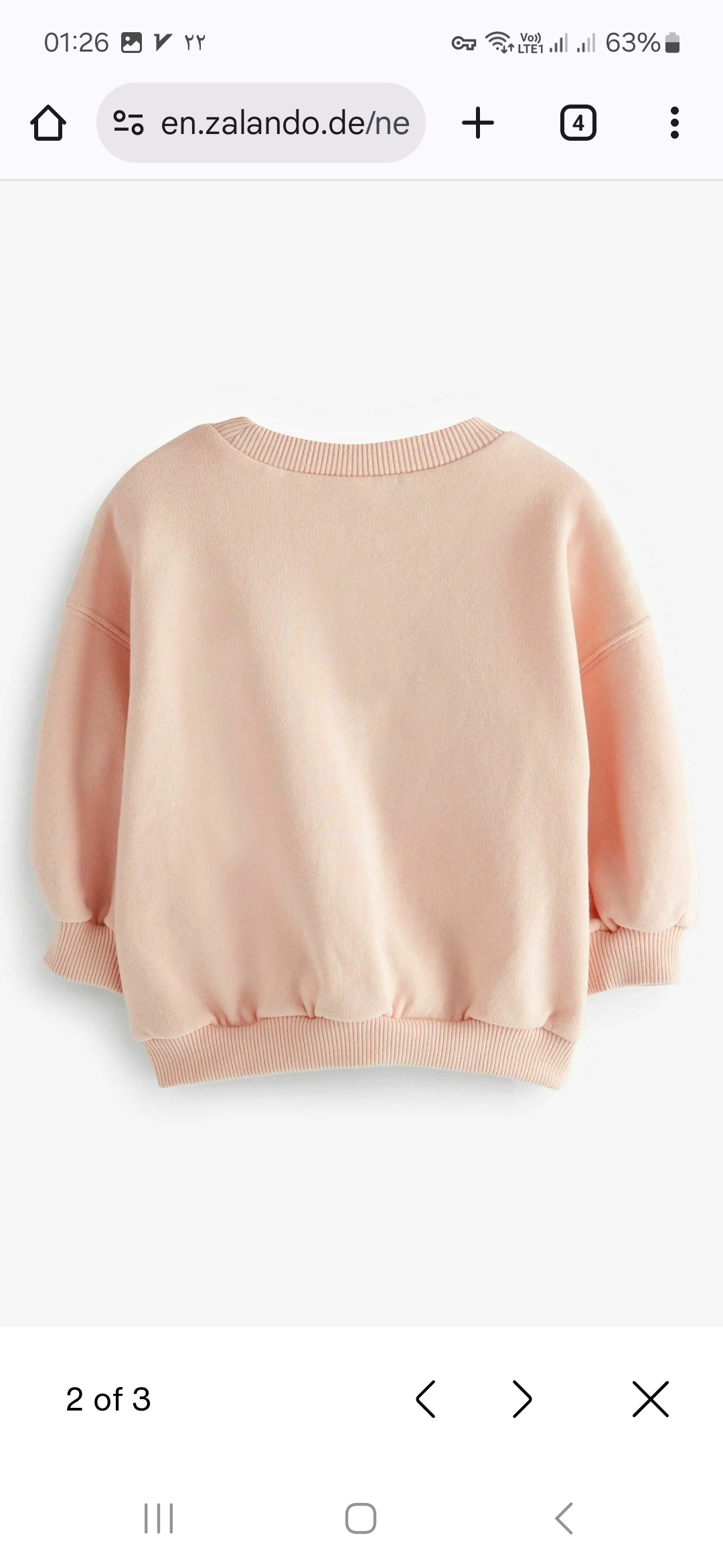 پلیور دخترانه 28959 سایز 2 تا 16 سال کد 2 مارک NEXT   *