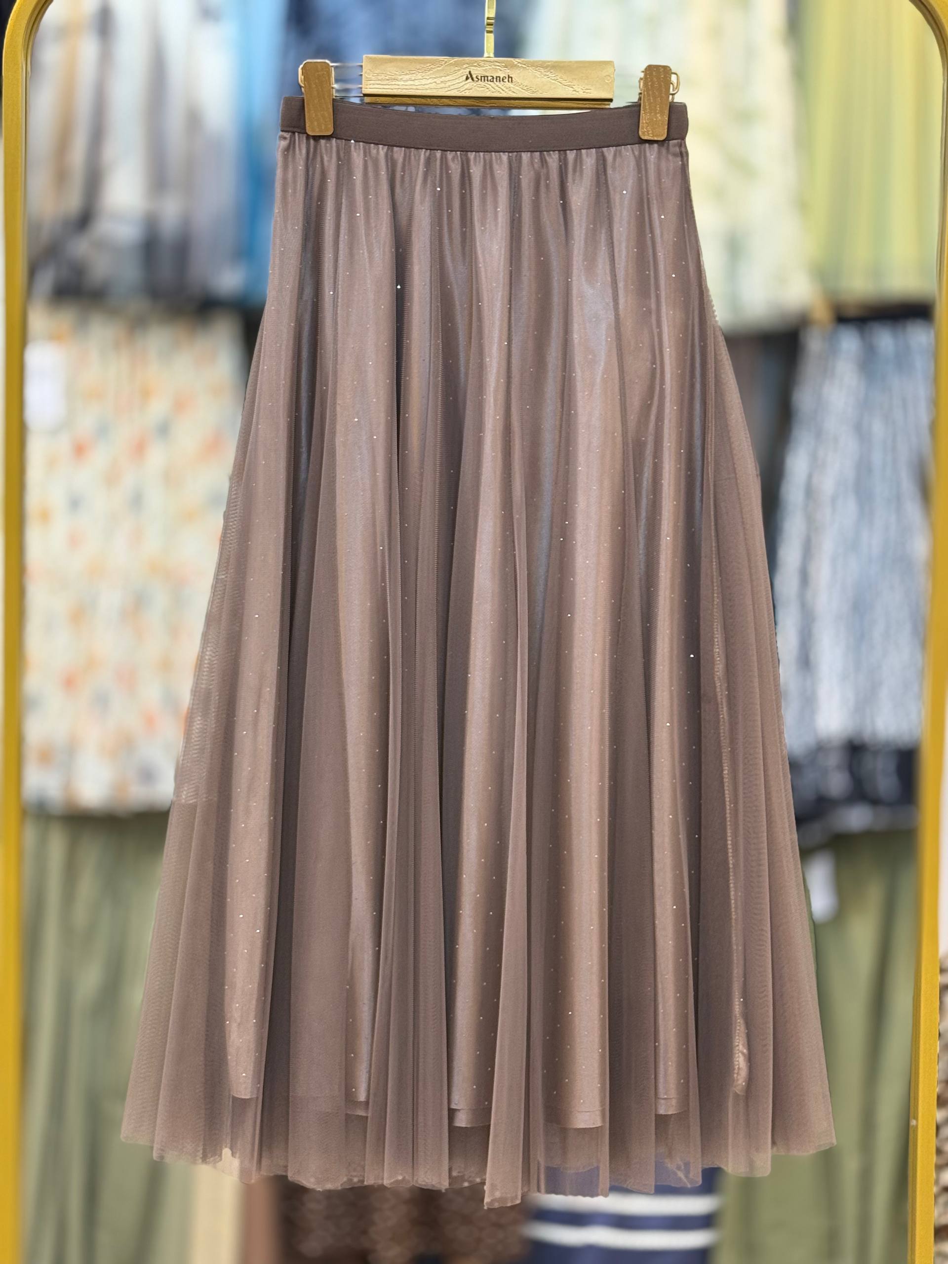 دامن نگین دار زنانه کد 418566