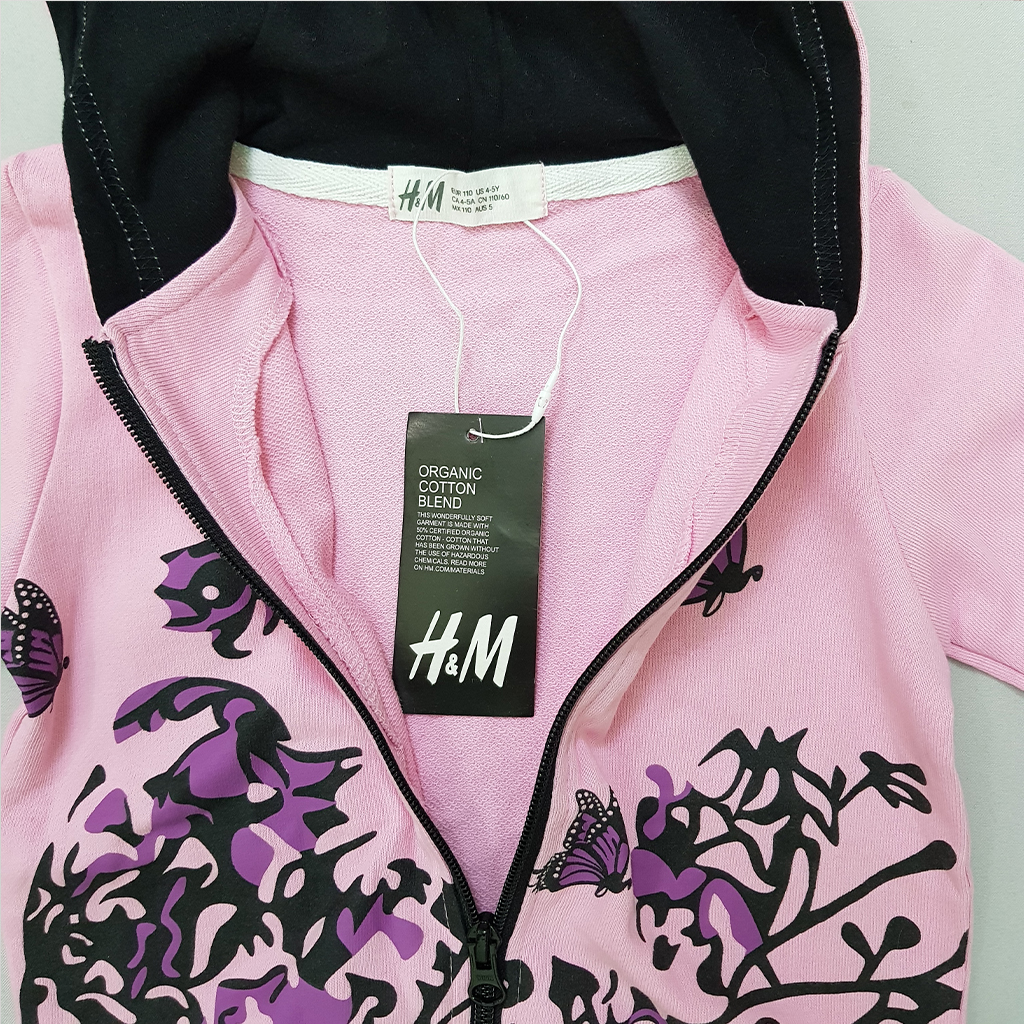 ست سویشرت شلوار دخترانه 28459 سایز 4 تا 5 سال کد 2 مارک H&M