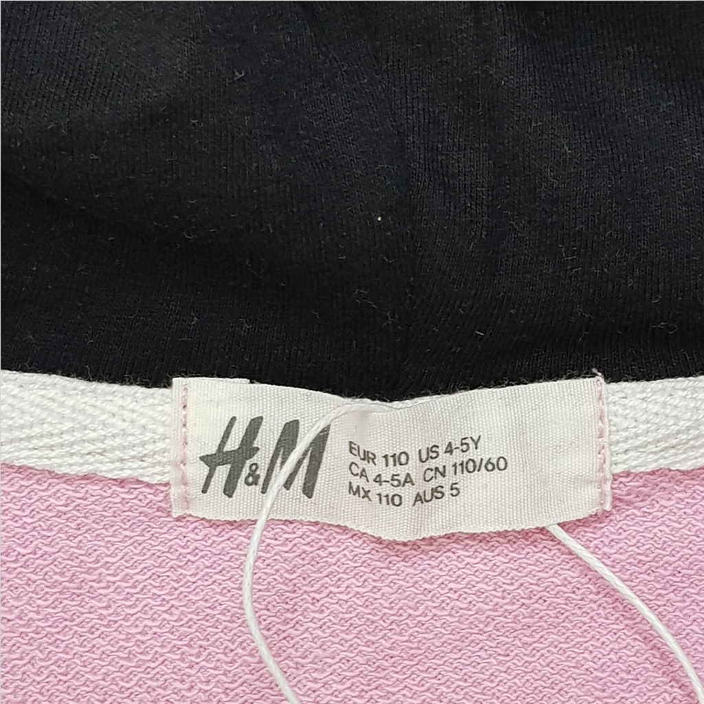 ست سویشرت شلوار دخترانه 28459 سایز 4 تا 5 سال کد 2 مارک H&M