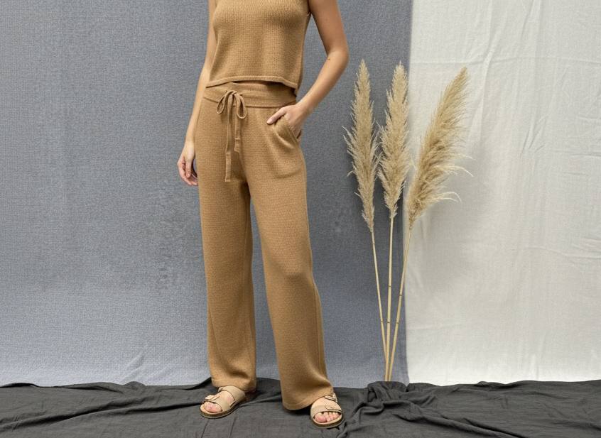 شلوار بافت شاین دار زنانه کد 418591