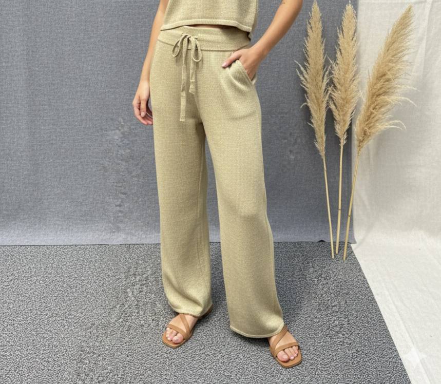 شلوار بافت شاین دار زنانه کد 418591