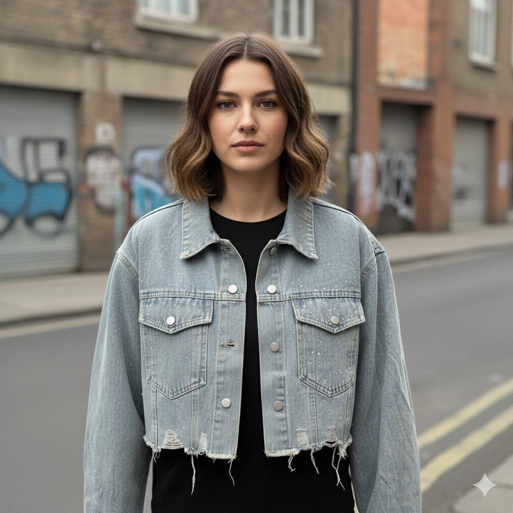 کت جین کار شده زنانه برند CHANEL کد 418592