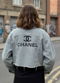 کت جین کار شده زنانه برند CHANEL کد 418592