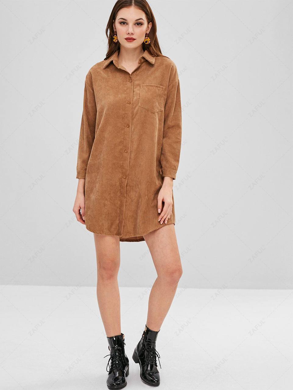 شومیز مانتویی کبریتی زنانه کد 418593