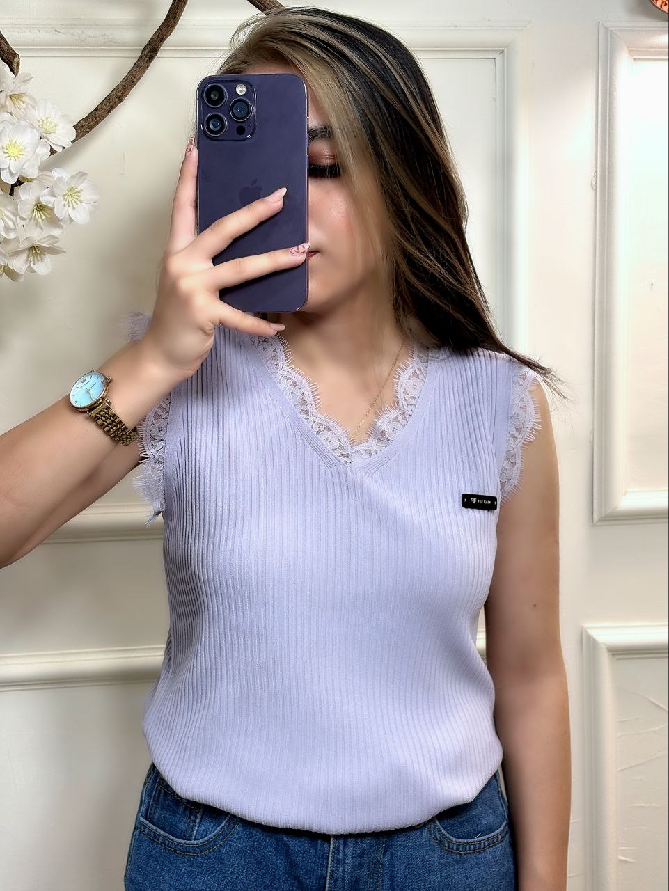 تاپ کریستال قواره دار زنانه کد 418594