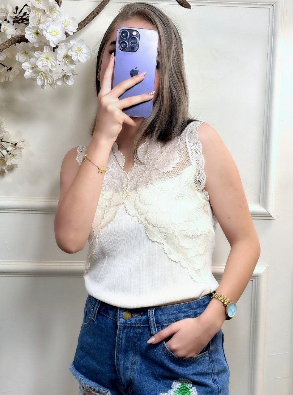 تاپ کریستال قواره دار زنانه کد 418599