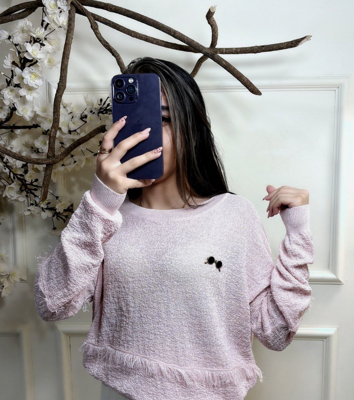 بلوز بافت اسپورت قواره دار زنانه کد 418601