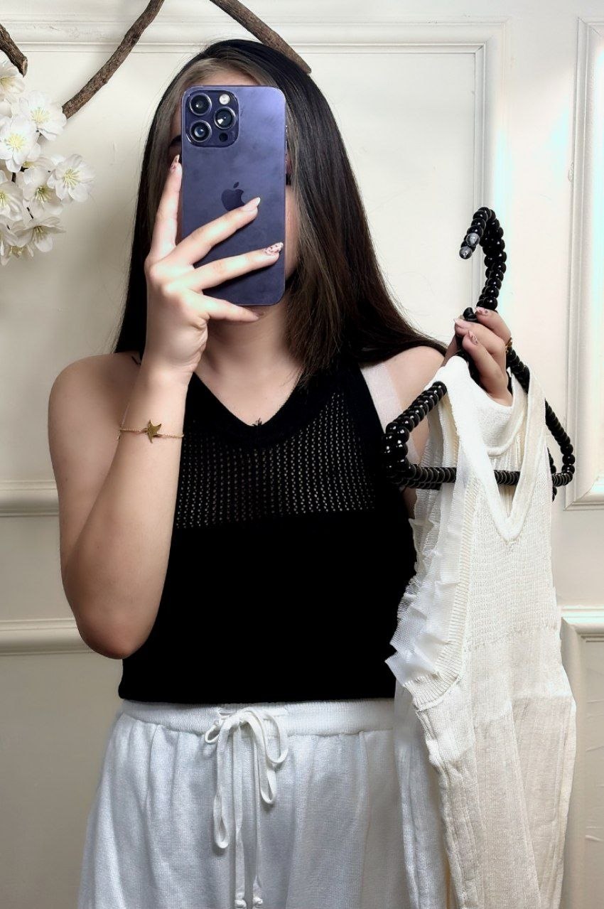 تاپ بافت کریستال زنانه کد 418607