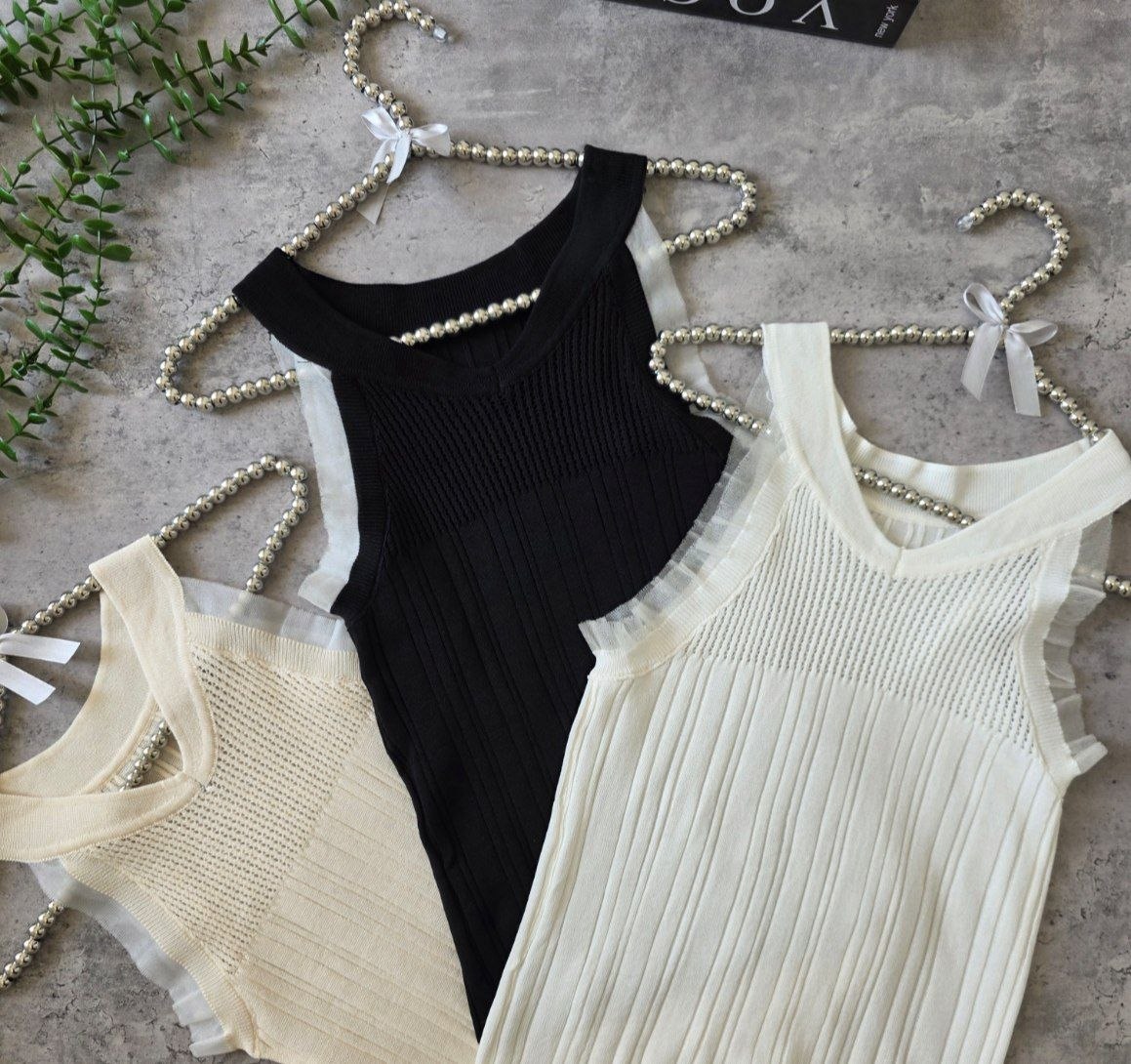 تاپ بافت کریستال زنانه کد 418607