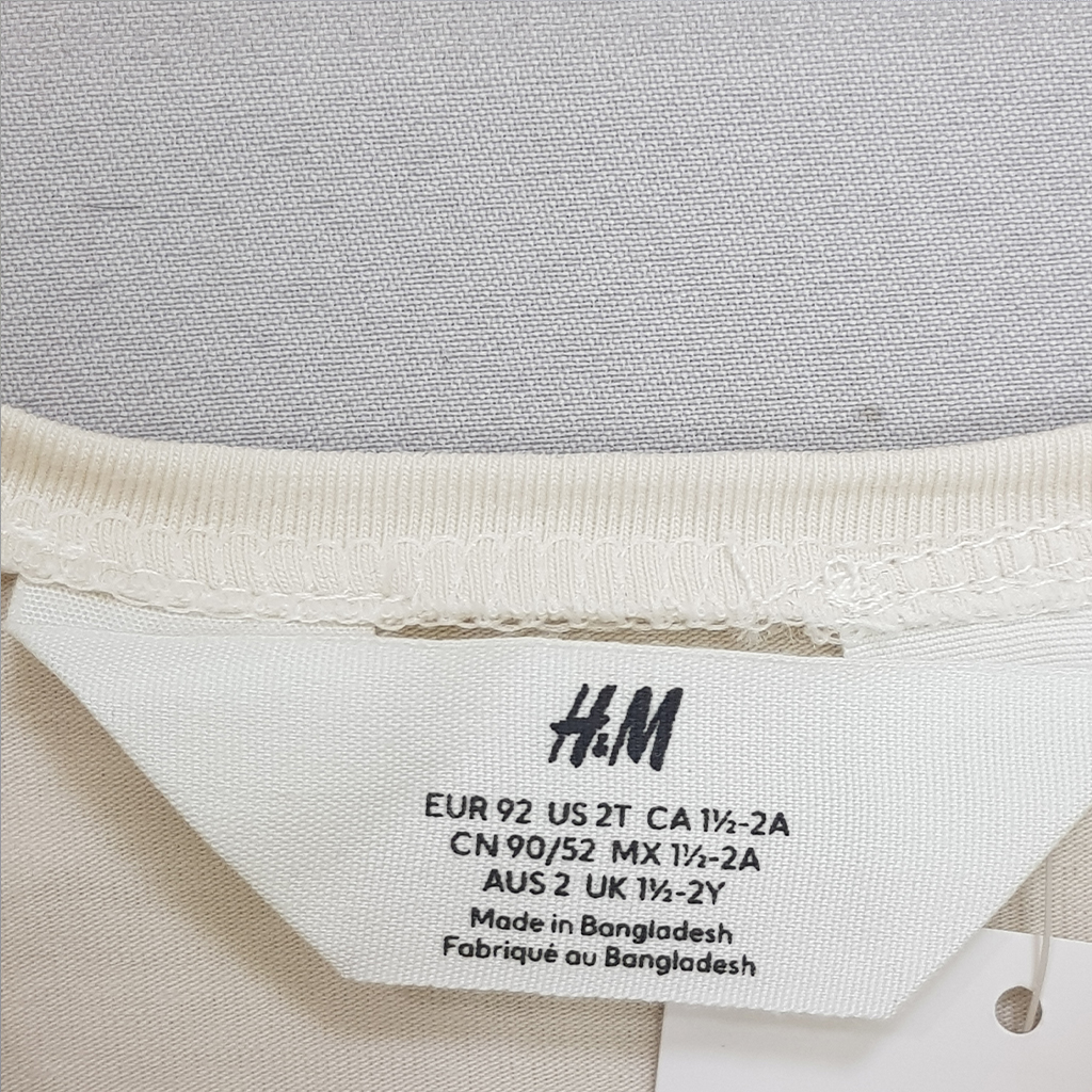 بلوز دخترانه 29307 سایز 1.5 تا 10 سال مارک H&M