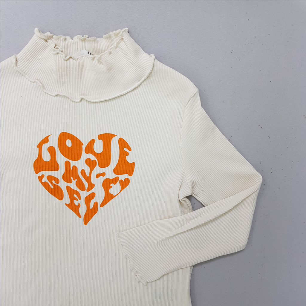 بلوز یقه اسکی دخترانه 29327 سایز 3 تا 10 سال مارک H&M