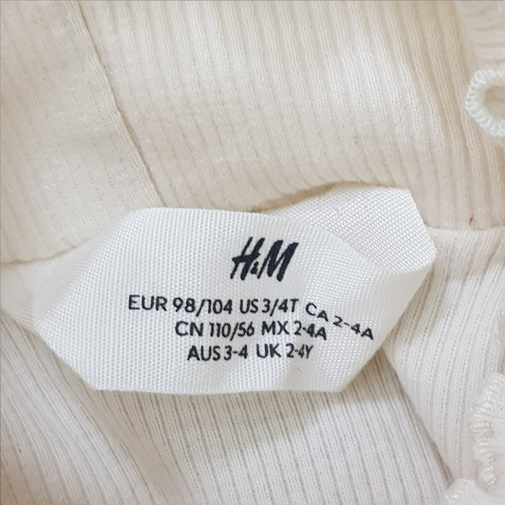 بلوز یقه اسکی دخترانه 29327 سایز 3 تا 10 سال مارک H&M