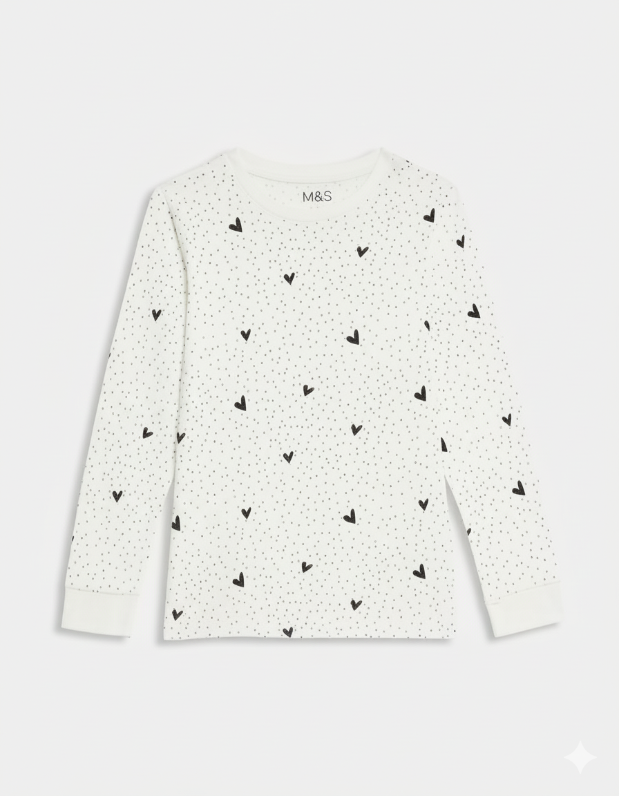 بلوز دخترانه 29339 سایز 7 تا 14 سال مارک M&S