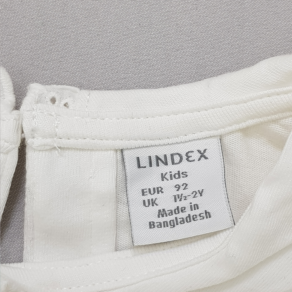 بلوز یقه دار دخترانه 29312 سایز 1.5 تا 8 سال مارک LINDEX