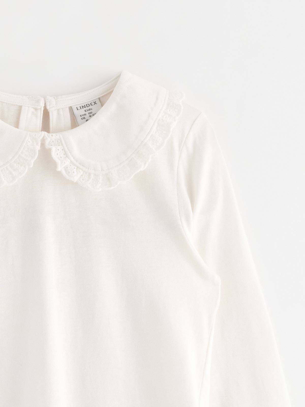 بلوز یقه دار دخترانه 29312 سایز 1.5 تا 8 سال مارک LINDEX