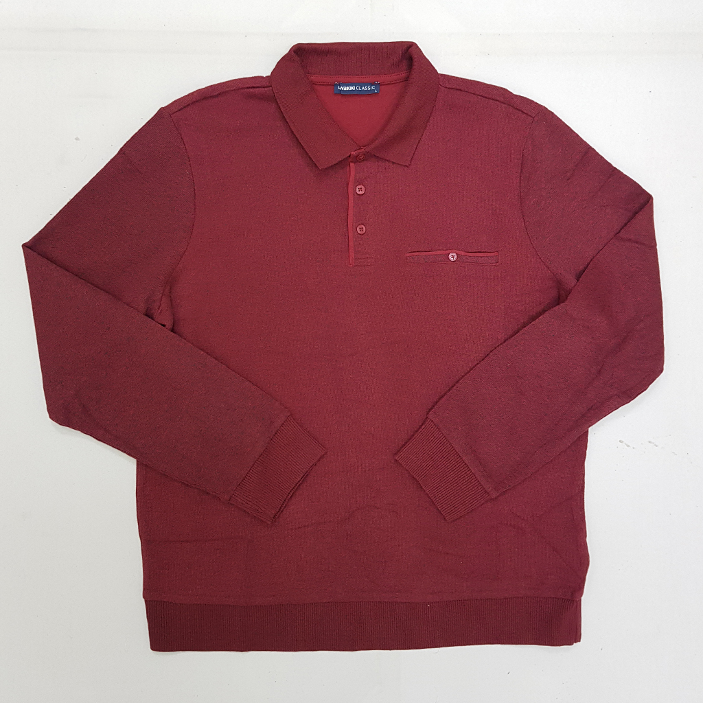 بلوز یقه دار مردانه 29406 مارک LC WAIKIKI