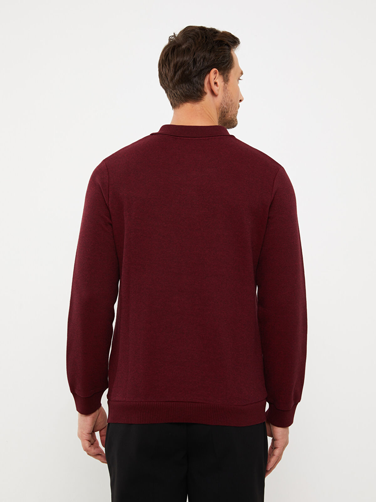 بلوز یقه دار مردانه 29406 مارک LC WAIKIKI