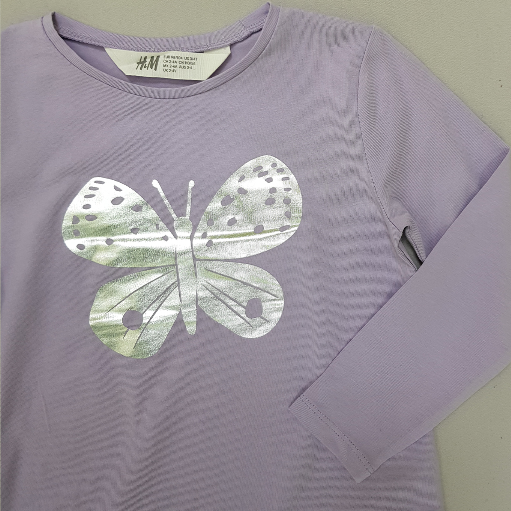 بلوز دخترانه 29329 سایز 1.5 تا 10 سال مارک H&M   *