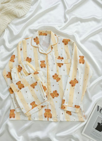 ست دو تیکه موسیلین نخی آستین بلند زنانه کد 418634