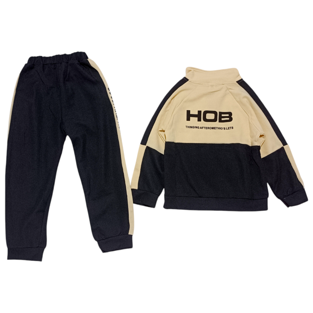 ست بلوز و شلوار کودک وارداتی طرح نیم زیپ کد 2205642