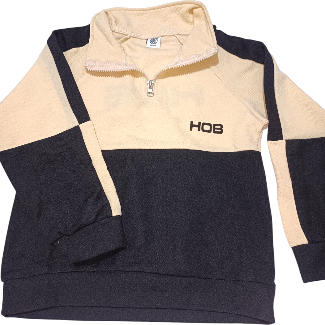 ست بلوز و شلوار کودک وارداتی طرح نیم زیپ کد 2205642