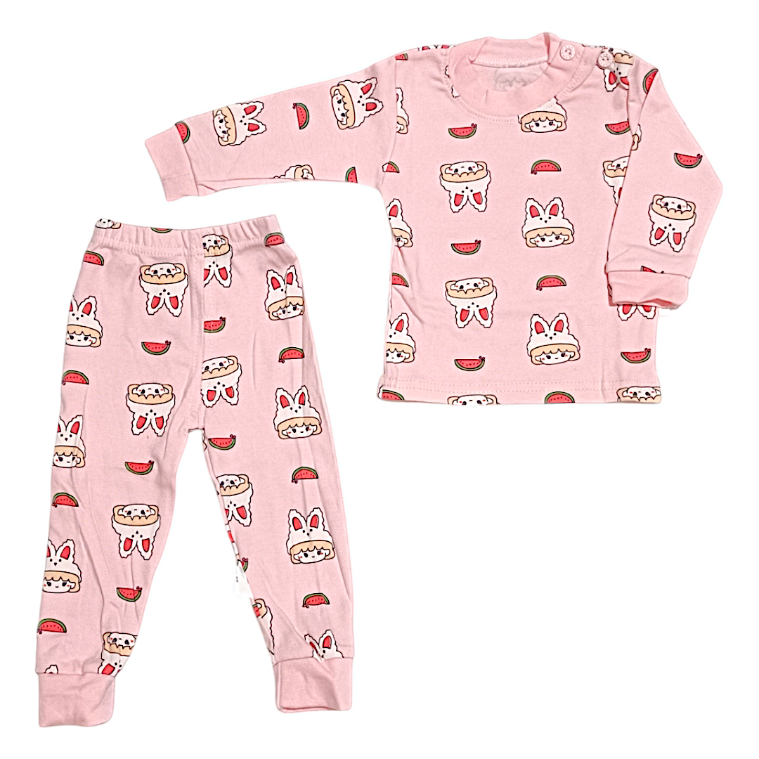 ست بلوز و شلوار کودک وارداتی طرح خرگوش کد 2205643