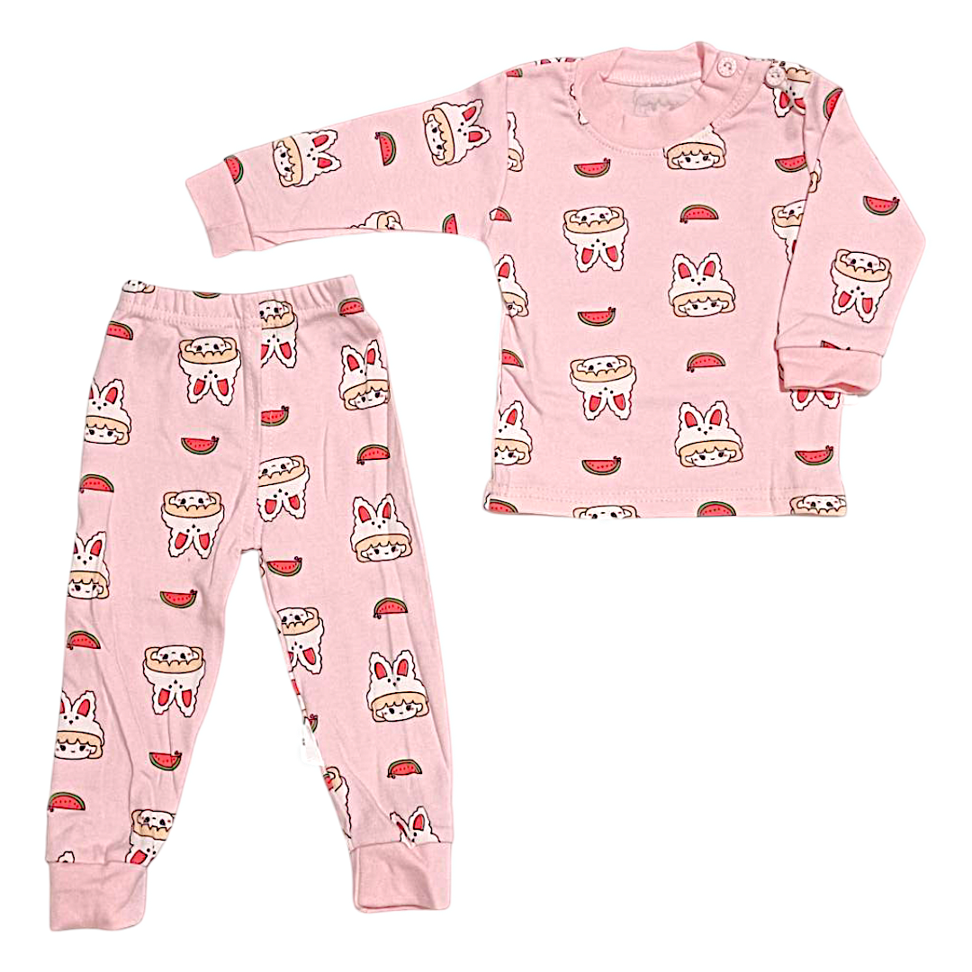 ست بلوز و شلوار کودک وارداتی طرح خرگوش کد 2205643